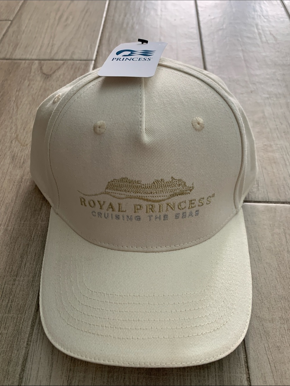 Cream “Royal Princess” Cruise Baseball Cap - Brand New